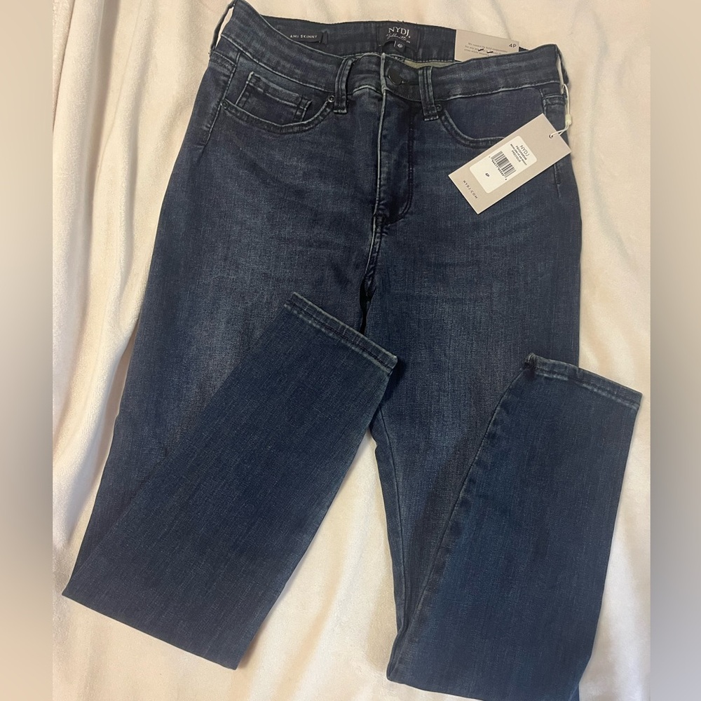NYDJ Le Silhouette High Rise Ami Skinny Jeans Precious Size 4P